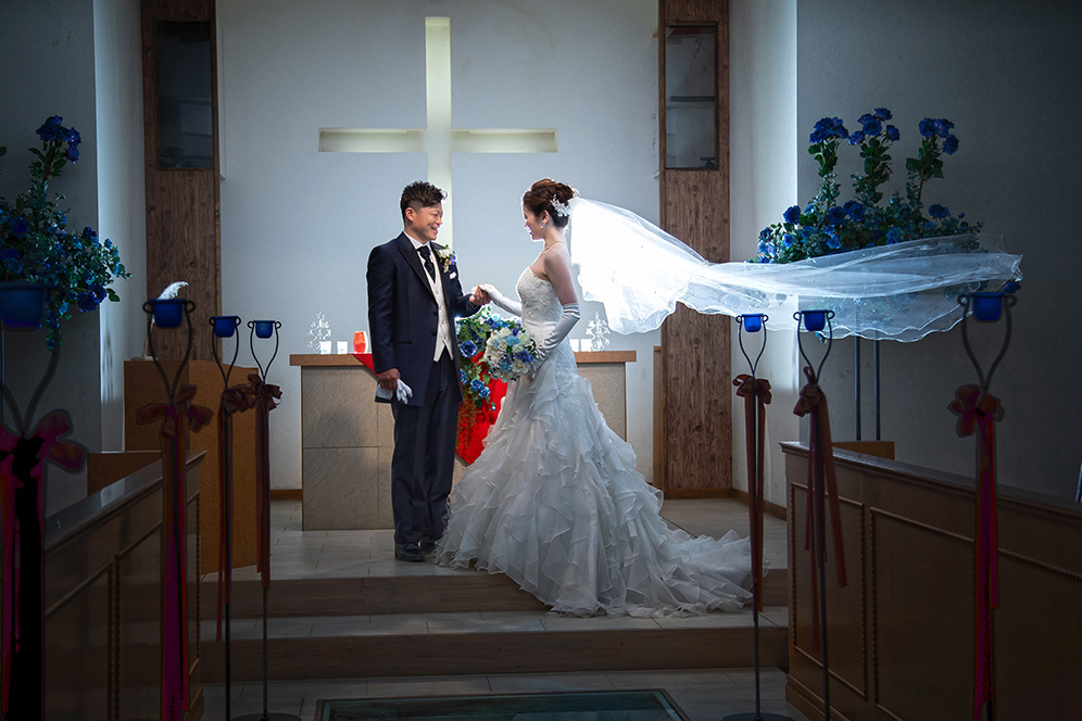 セントブライズ教会でフォトウェディング