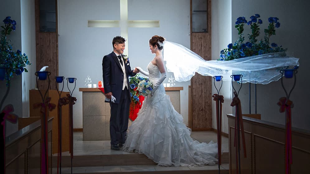 純白のウエディングドレス